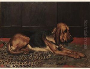 A Bloodhound by John Sargent Noble