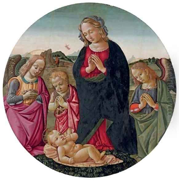 The Virgin with the Infant Saint John the Baptist and angels adoring the Christ Child - view 1