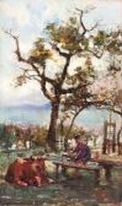 Beneath Cherry Blossom by Robert Noble