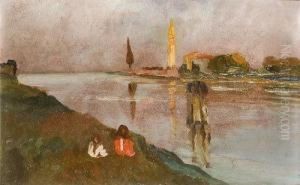 Bozzetto Per Il Dipinto 'canale Di Burano"" Bozzetto Per Il Dipinto 'canale Di Burano""