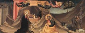 The Nativity and the Adoration of the Shepherds by Bicci Di Lorenzo