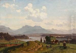 Heuernte Am Voralpensee