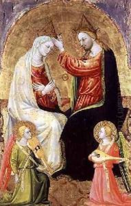 The Coronation of the Virgin by Bicci Di Lorenzo