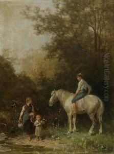 Begegnung An Der Quelle. by Julius Noerr