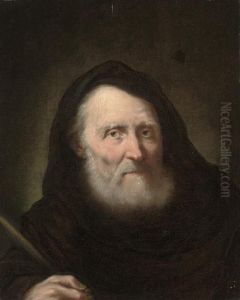 A Hermit Holding A Quill