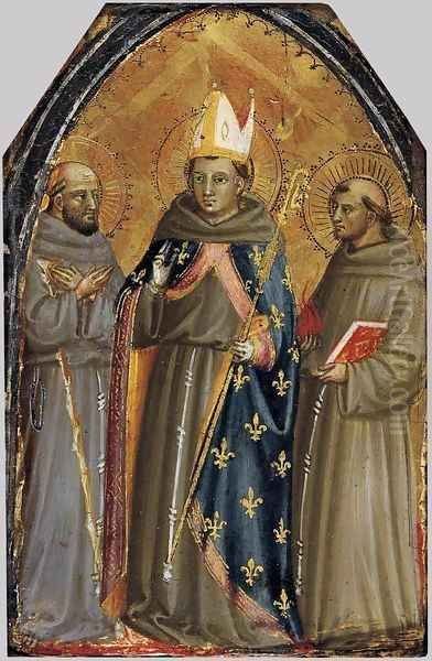 Sts Francis of Assisi, Louis of Toulouse and Anthony of Padua - view 1