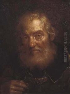 Ritratto Di Vecchio Con Moneta Nella Mano