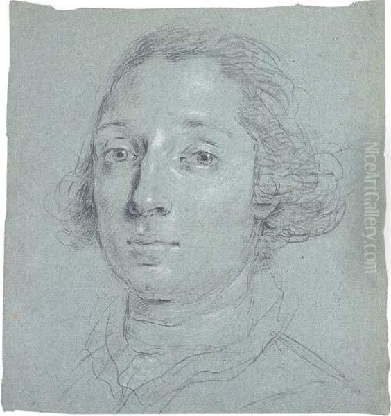 Portrait Of A Man, Bust-length, In A White Stock - view 1
