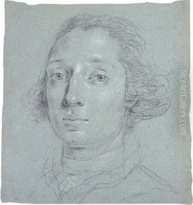Portrait Of A Man, Bust-length, In A White Stock by Giuseppe Nogari