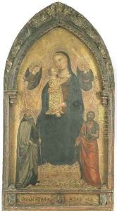 The Madonna and Child enthroned by Bicci Di Lorenzo