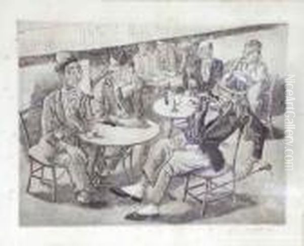 Personajes En El Cafe - view 1
