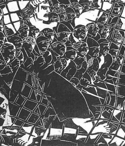 Dozsa-sorozat XI. Lorincz pap, 1928 by Gyula Derkovits