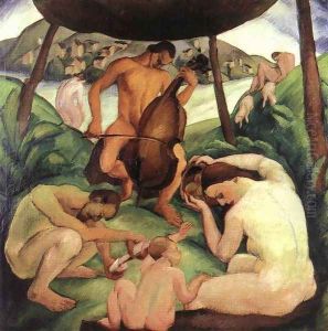 Koncert, 1922 by Gyula Derkovits