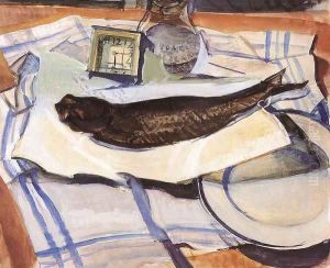Halas csendelet II., 1929 by Gyula Derkovits