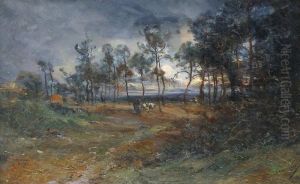 Lisiere Debois Par Temps D'orage by Emile Noirot