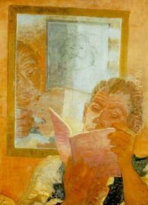 Harom nemzedek, 1932 by Gyula Derkovits