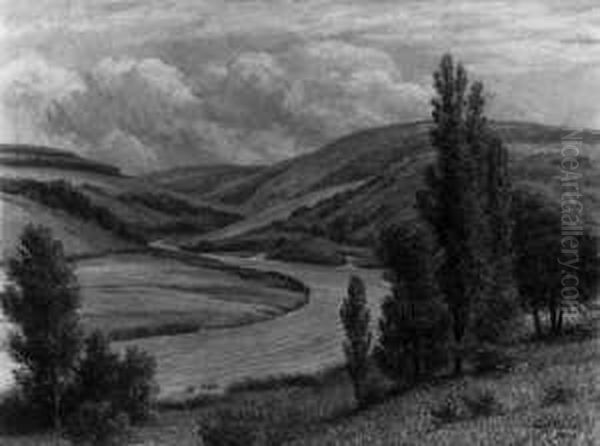 An Der Sauer Bei Bollendorf 
(westeifel). Signiert Unten Rechts: Carl Nonn/bonn. Verso Vom Kunstler 
Betitelt. Ol Auf Leinwand. H 85; B 116 Cm. - view 1