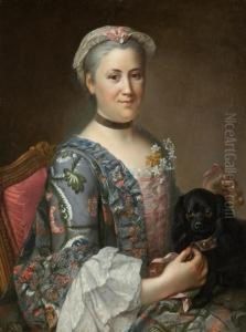 Portrait Of Madame Geoffrin by Donatien Nonnotte