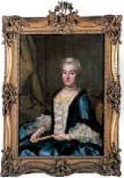 Portrait De Madame De Brosse, Fille De Monsieur Briasson, Echevin Lyonnais - view 1