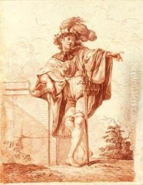 Etude D'un Jeune Chevalier En Pied - view 1