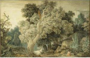 Couple In A Wooded Landscape Couple In A Wooded Landscape