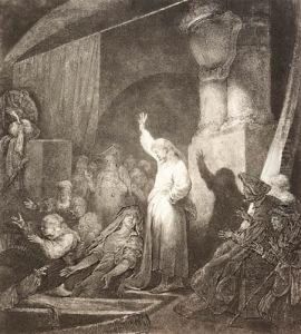 Wskrzeszenie Lazarza by Jean-Pierre Norblin De La Gourdaine