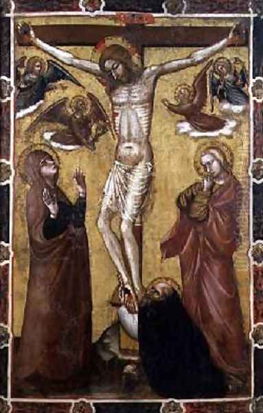 Christ Crucified Painted Processional Banner - view 1