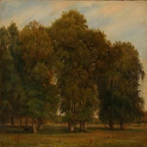 A Summer Day In Dyrehaven Forest, Denmark by Nordahl Peter Frederik Grove