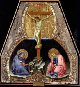 Crucifixion with the Virgin and St John the Baptist Crucifixion with the Virgin and St John the Baptist