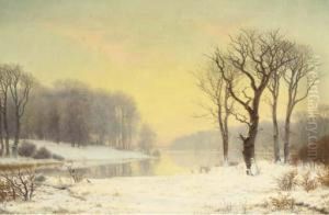 Early Morning In Winter by Nordahl Peter Frederik Grove