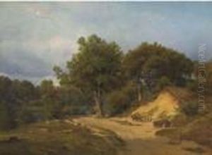 Collecting Sand At The Bend By The Lake