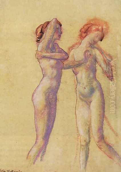 Two Standing Female Nudes - view 1