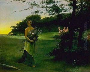 Juno and the Three Graces by Arthur Bowen Davies