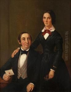 A Portrait Of A Couple by Bengt Nordenberg