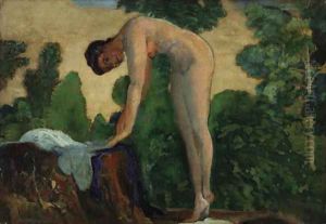 Nude in Forest by Arthur Bowen Davies