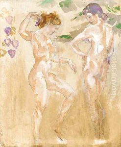 Two Nude Figures by Arthur Bowen Davies