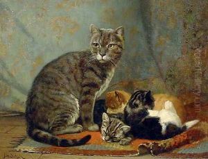 Mother and her Kittens by John Henry Dolph