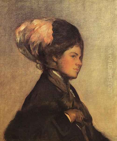 The Pink Feather (or The Brown Veil) - view 1