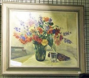 Blomsterstilleben. by Hans Norsbo