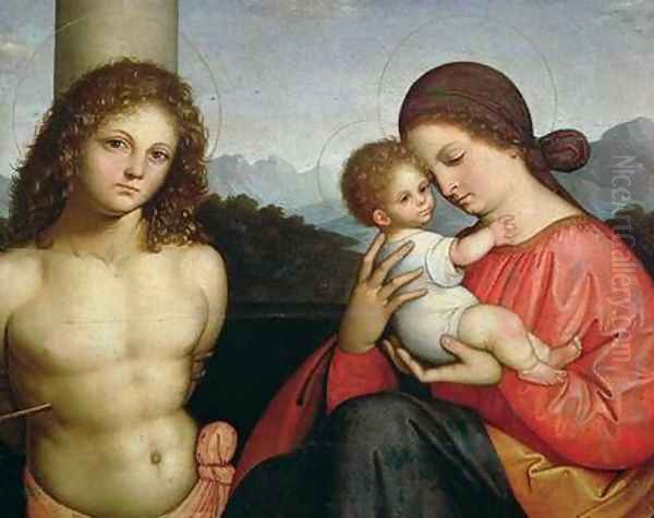 Madonna and Child with St Sebastian - view 1