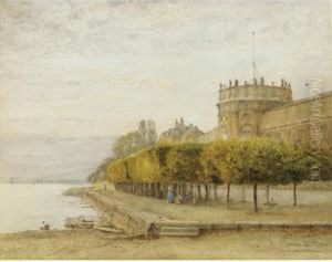 Schloss Biebrich On The Rhine by John William North