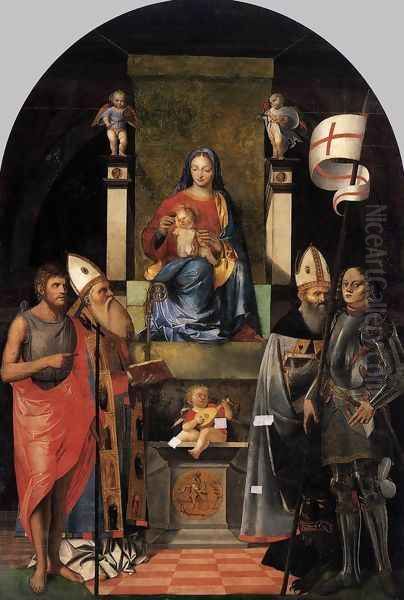 Virgin and Child Enthroned with Saints c.1510 - view 1