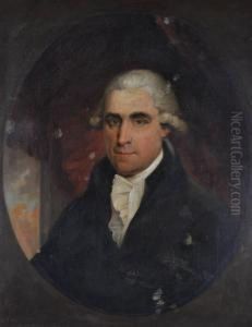 Head Andshoulders Portrait Of A Gentleman by James Northcote
