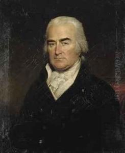 Portrait Of A Gentleman, Bust-length, In A Black Coat And Whitecravat
