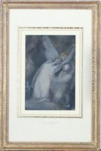 A Dying Woman Being Received By Angels A Dying Woman Being Received By Angels