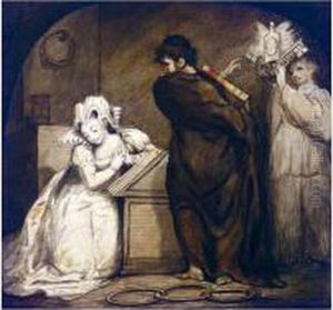 Dr. Fackenham, Dean Of St
Paul's, Trying By Argument To Convert Lady Jane Grey To The Romish
Faith, Three Days Before Her Execution by James Northcote