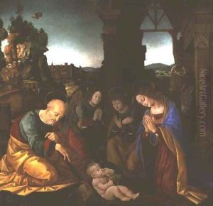 Madonna adoring the Christ Child