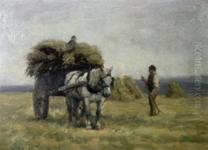 Harvesters With A Haycart
