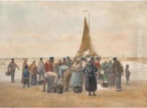 Inspecting The Catch by William Edward Norton