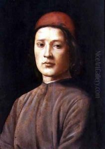 Portrait of a Young Man with a Red Cap by Lorenzo Di Credi